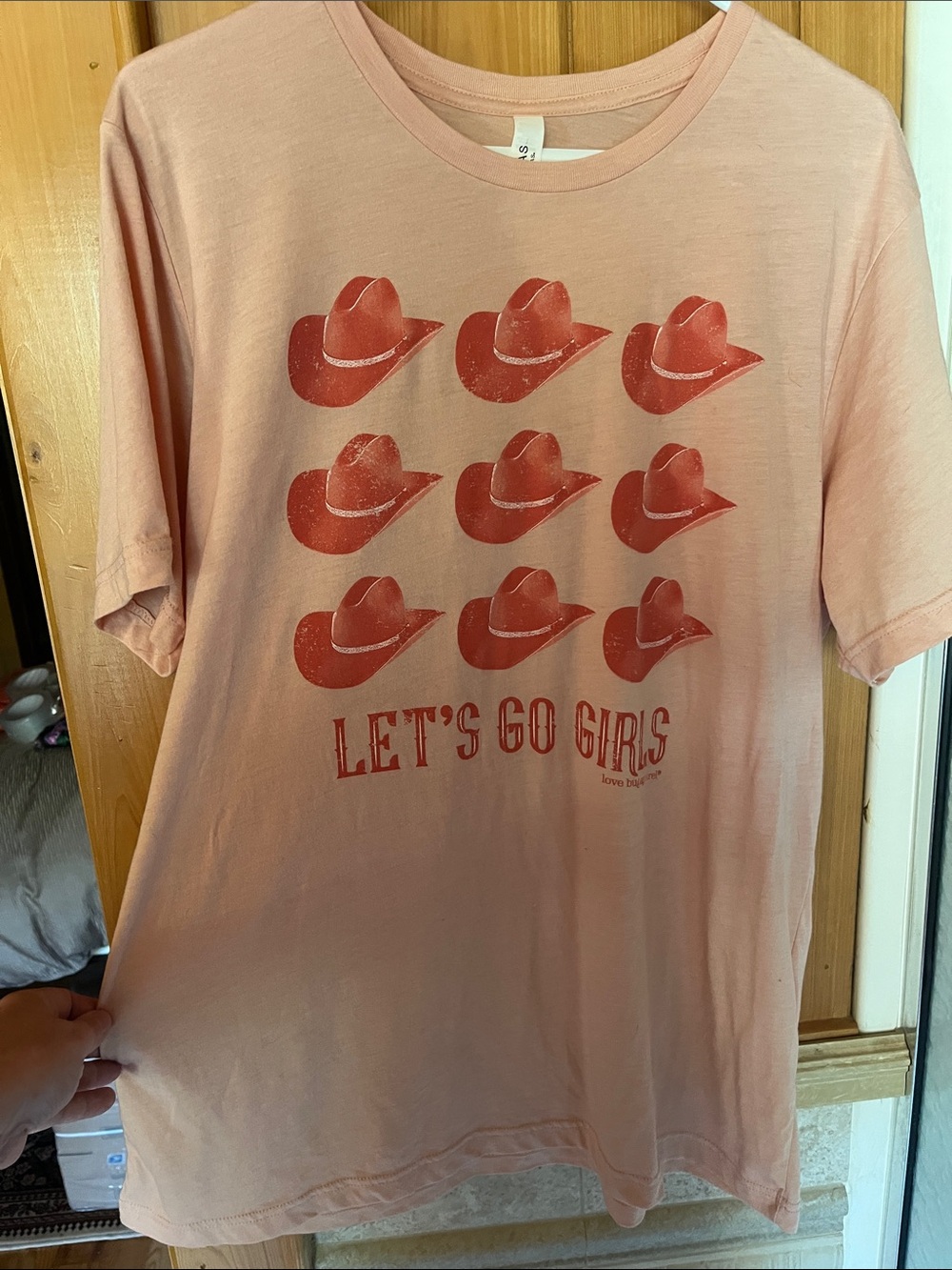 love bug apparel LET’S GO GIRLS Cowboy Tee XL